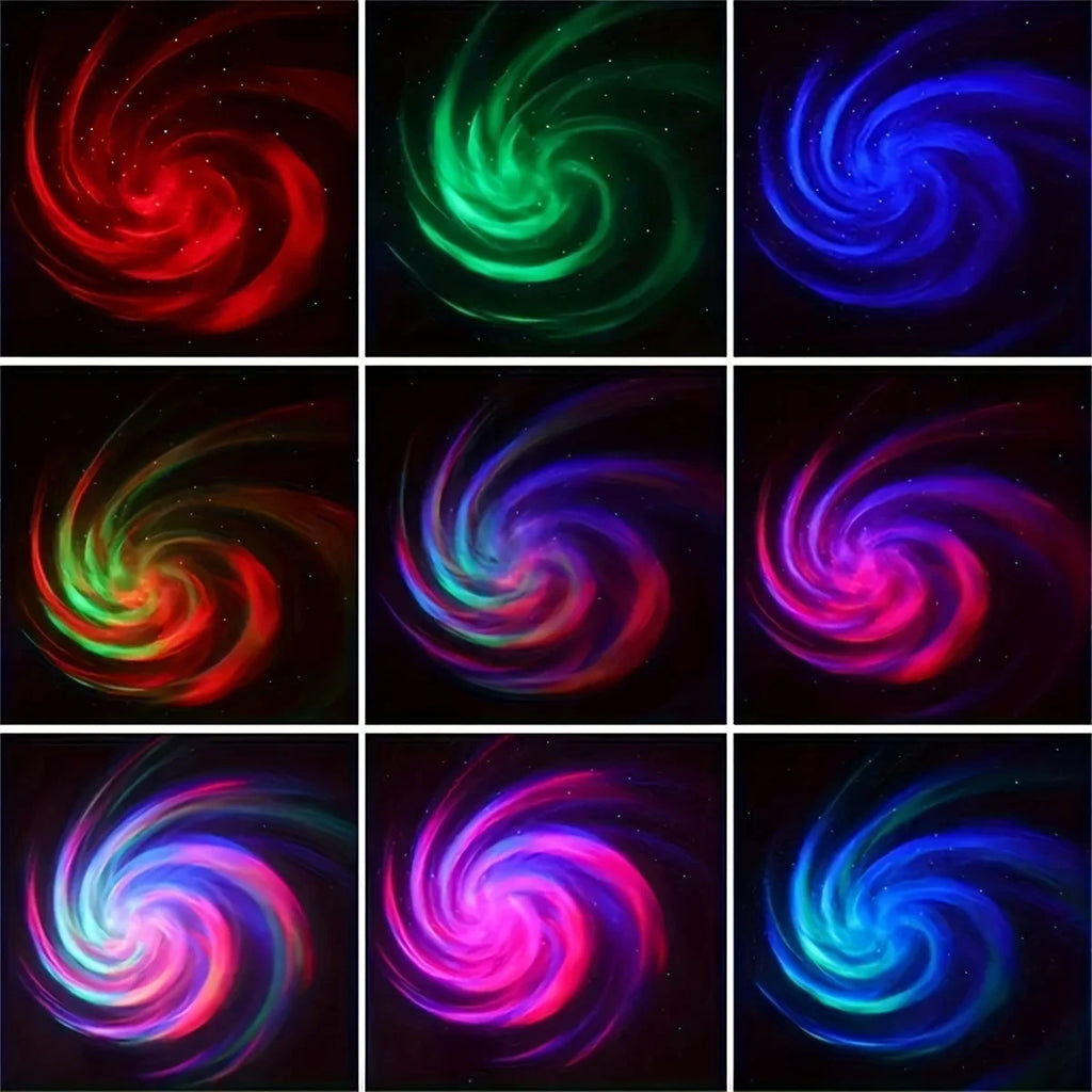 LED Galaxy Projector Night Light — Starry Sky Lamp with Remote Control