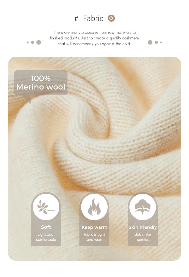 Women's 100% Merino Wool Turtleneck Vest — Sleeveless Knit Waistcoat