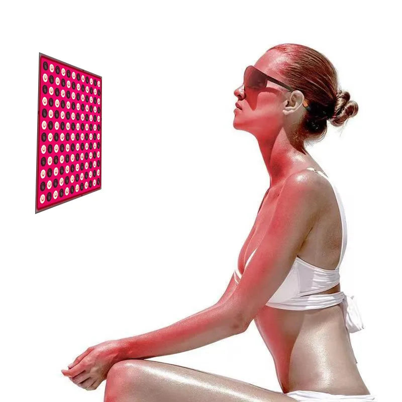 LED red panel light facial anti-aging skin care beauty 144 LED light body physiotherapy tools yoga relaxation lamp