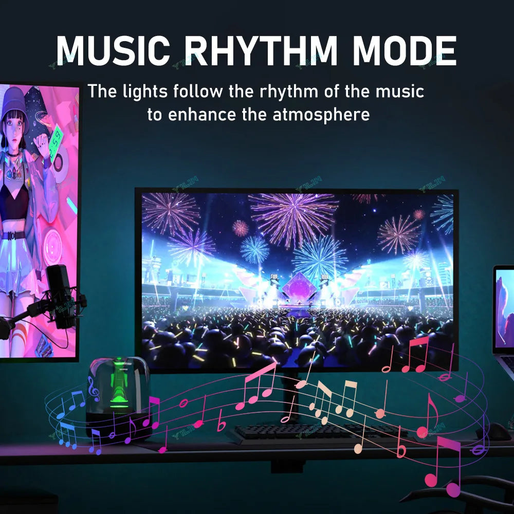 Smart USB LED Strip RGBIC Color Changing Computer Screen Color Sync Back Light Monitor Ambient Decor Windows Software Control