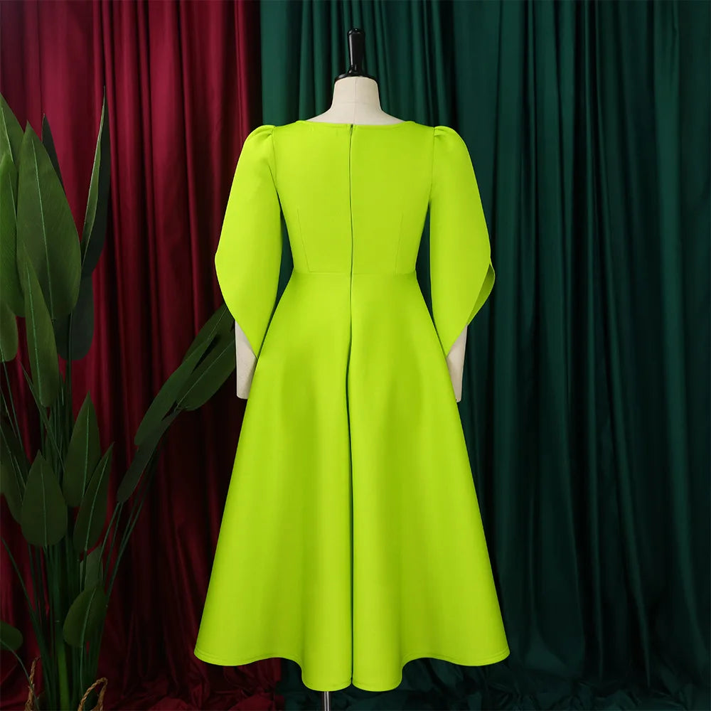 Women's clothing autumn new style elegant and fashionable banquet dress, grand display dress, African party bridesmaid dress