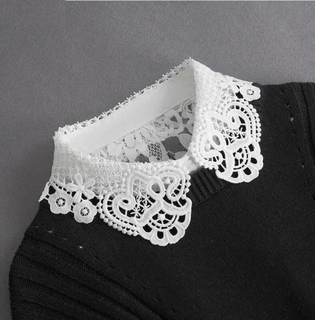Women's Detachable Lace Collar — Vintage False Collar Accessory