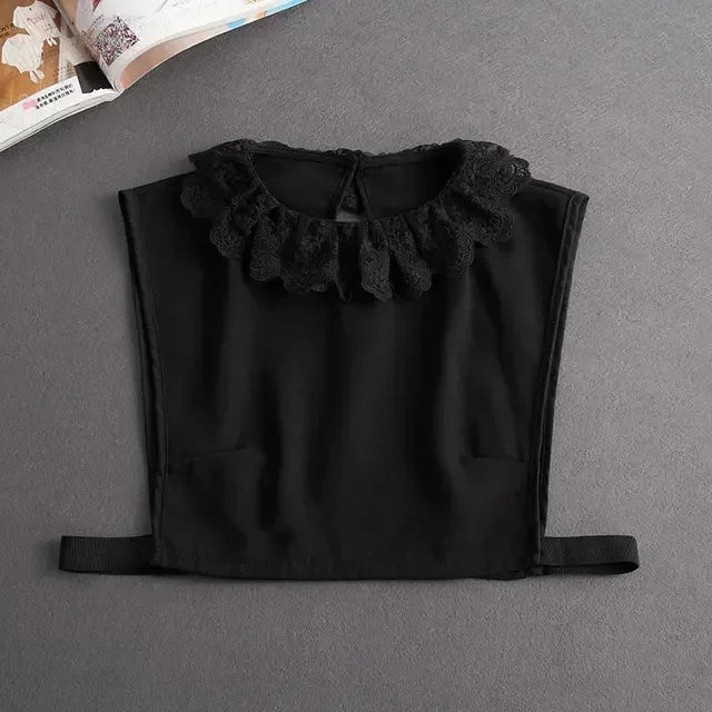 Women's Detachable Lace Collar — Vintage False Collar Accessory