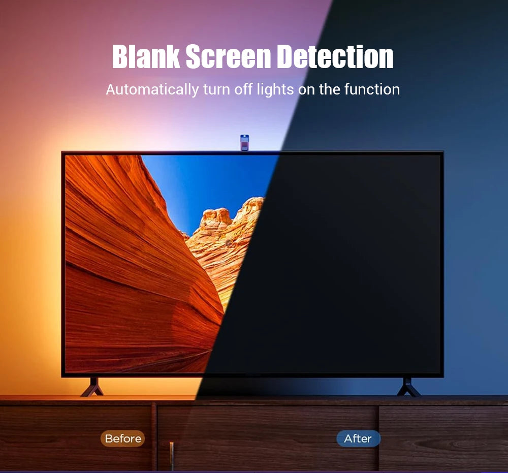 LED Lights Strip Smart TV Led Backlight USB RGB 5V Luces LED Neon Lighting App Control Rhythmic Sync Room Gaming Ambilight Lamp