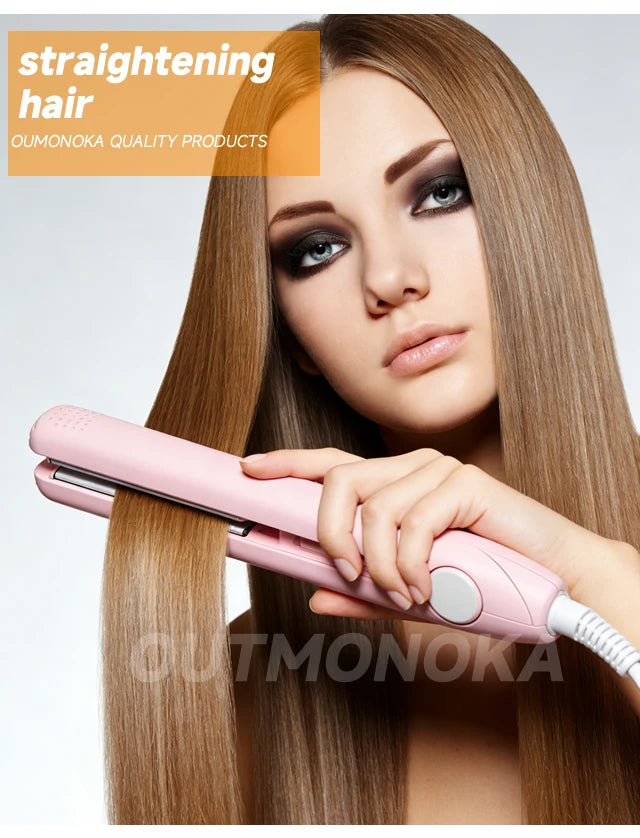 3-in-1 Mini Hair Straightener, Curler & Beard Styler — Professional Hot Comb