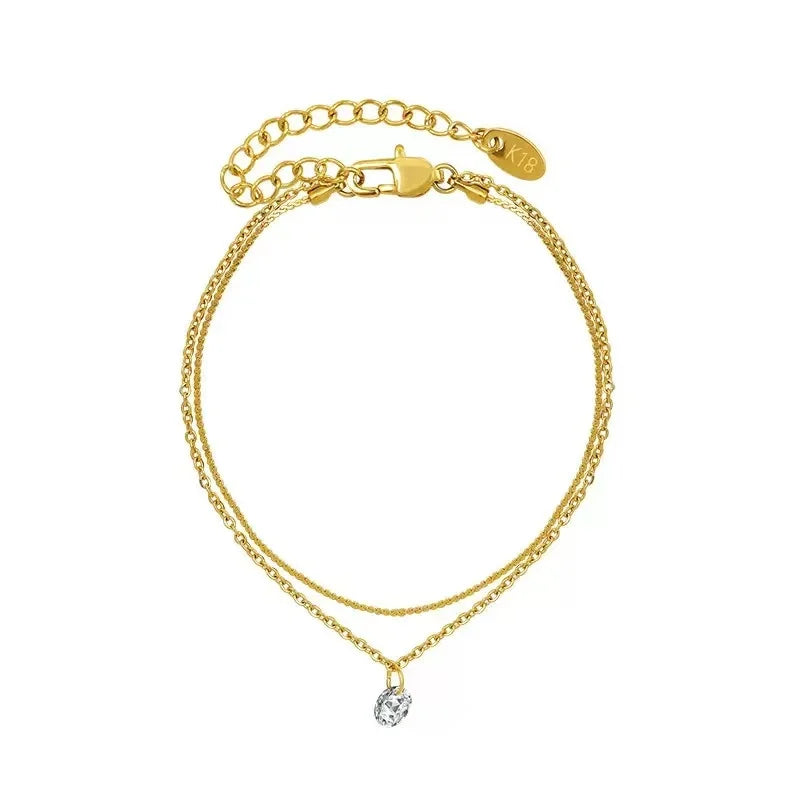 Stainless Steel Bohemian Anklet — Waterproof Personalised Foot Jewellery