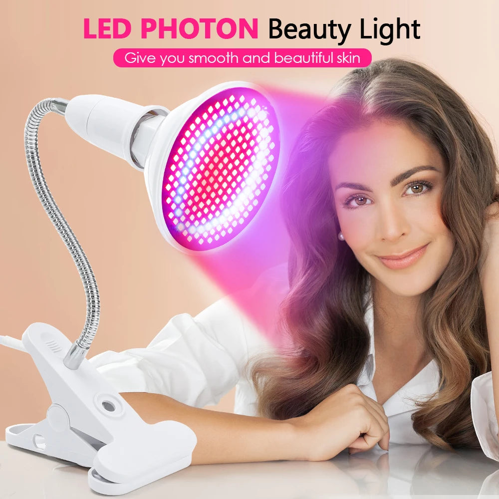 LED Beauty Light Red Blue Light Device Professional Facial Rejuvenation Lam Spa Skin Care