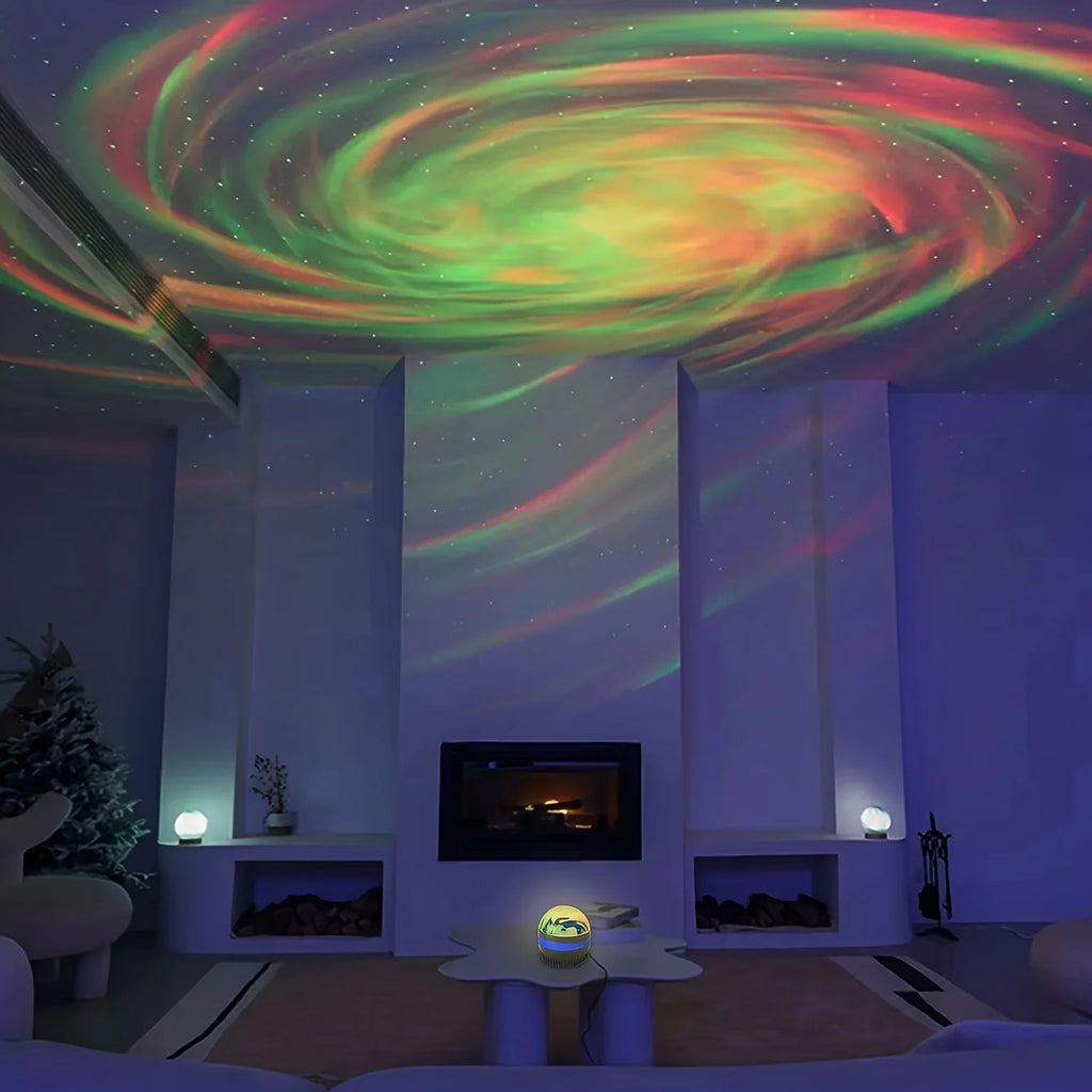 LED Galaxy Projector Night Light — Starry Sky Lamp with Remote Control