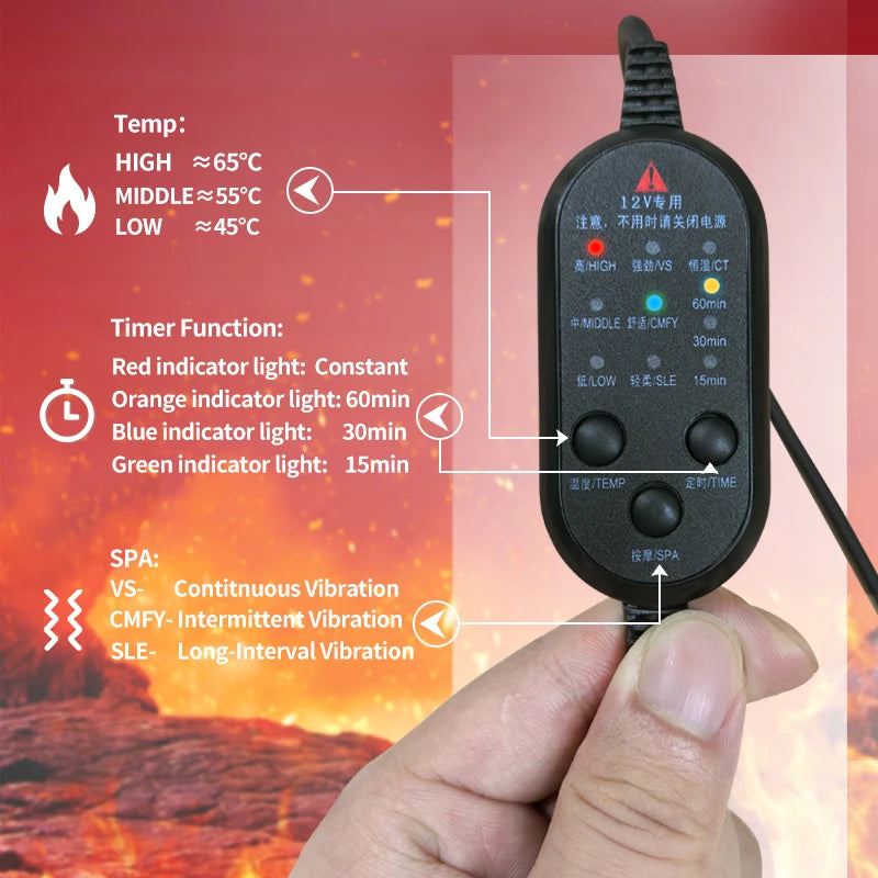 Electric Heating Massage Red Light Therapy Face Mask Massage for Facial Nerve Paralysis Rehabilitation Improve Blood Circulation