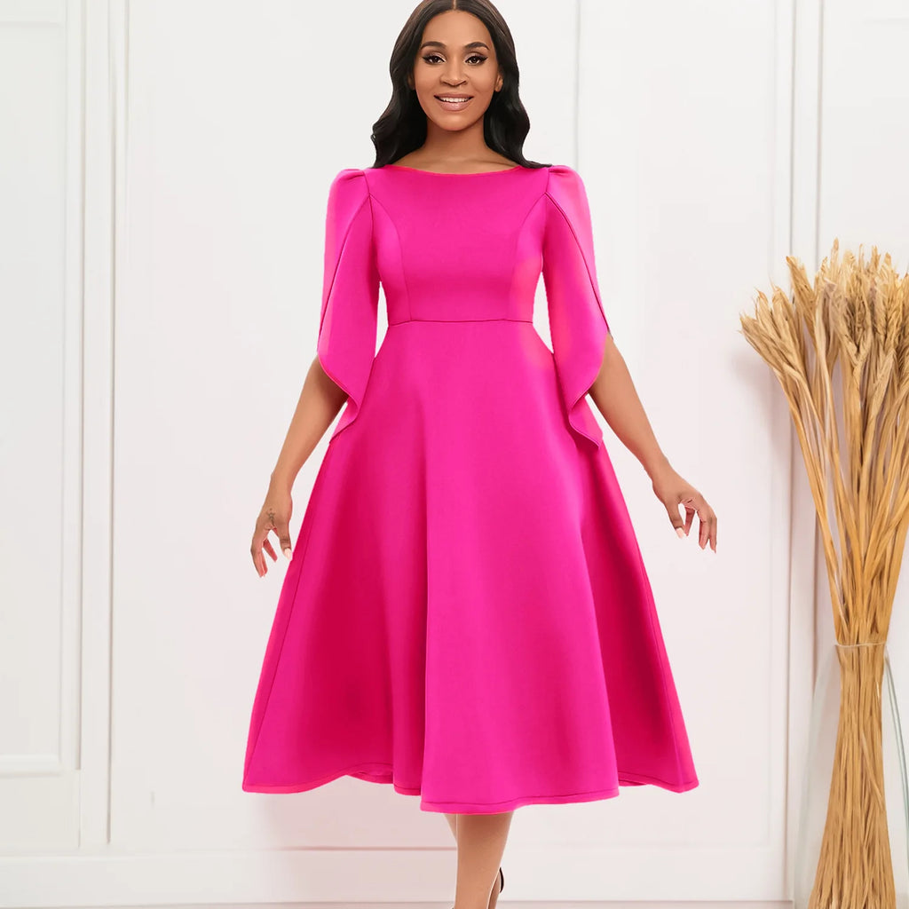 Women's clothing autumn new style elegant and fashionable banquet dress, grand display dress, African party bridesmaid dress