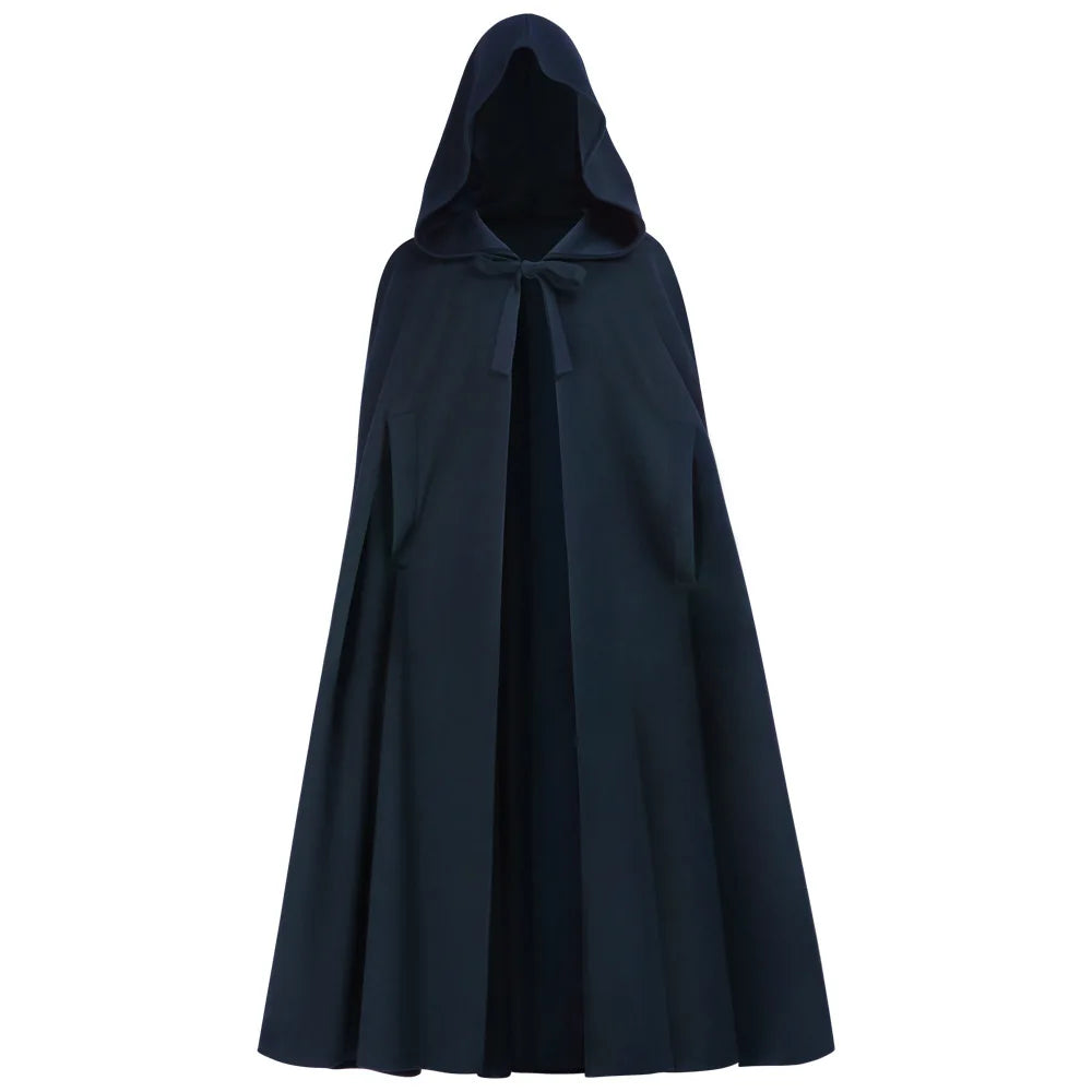 Medieval Hooded Woollen Cloak — Elf Halloween Renaissance Party Cape