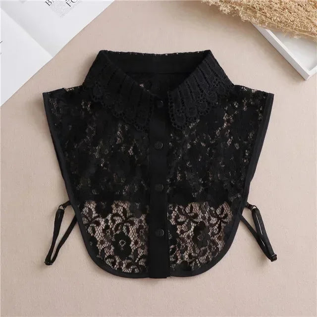 Women's Detachable Lace Collar — Vintage False Collar Accessory
