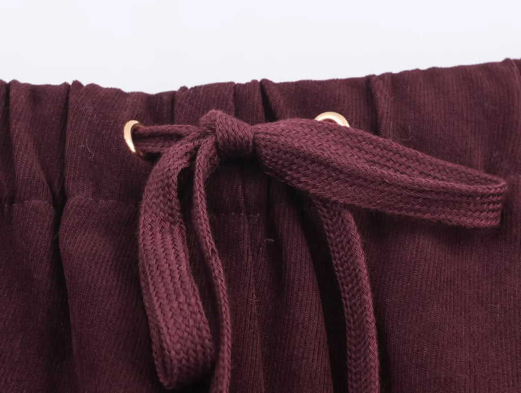 Women's High-Waisted Casual Trousers — Solid Colour Fashion Wide Leg Pants