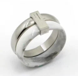 Women's Zircon Ring — Waterproof Stainless Steel Fashion Jewellery