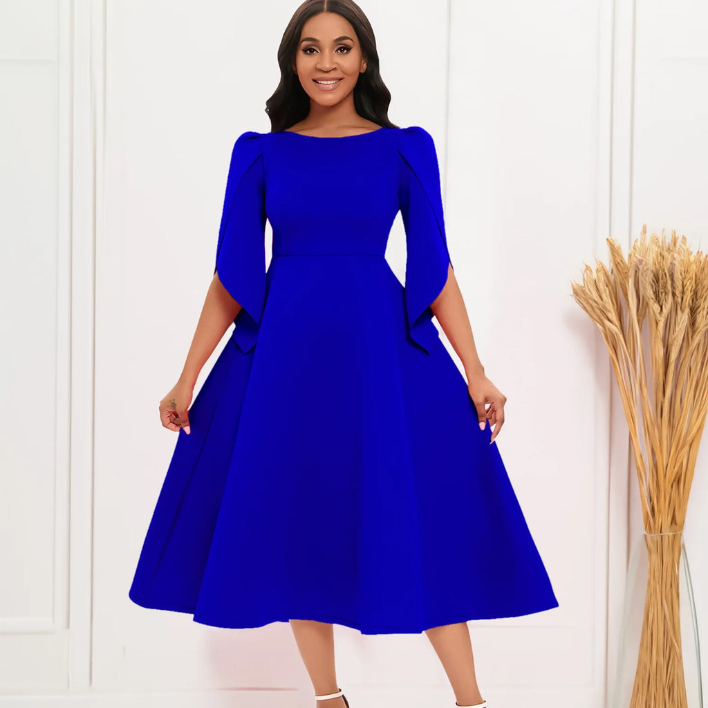 Women's clothing autumn new style elegant and fashionable banquet dress, grand display dress, African party bridesmaid dress