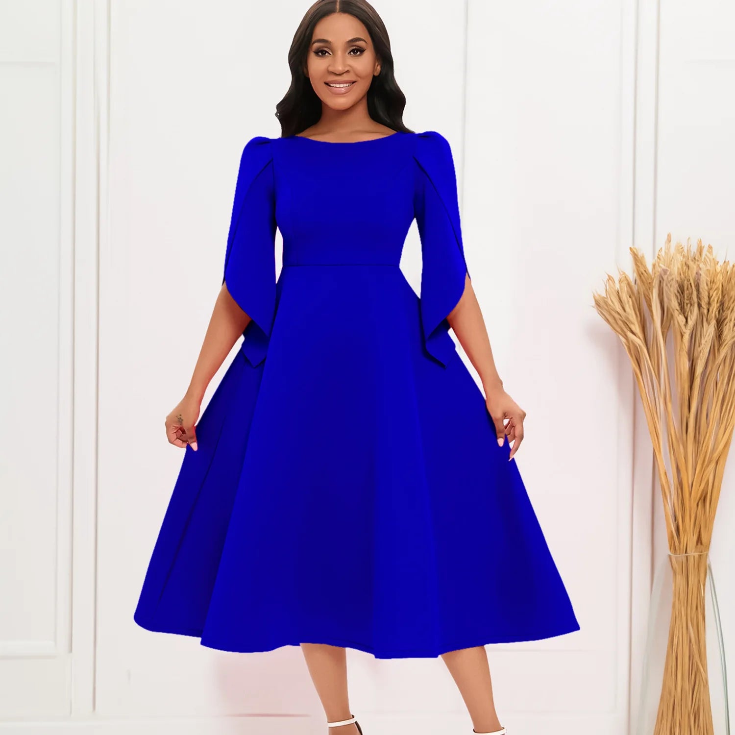Women's clothing autumn new style elegant and fashionable banquet dress, grand display dress, African party bridesmaid dress