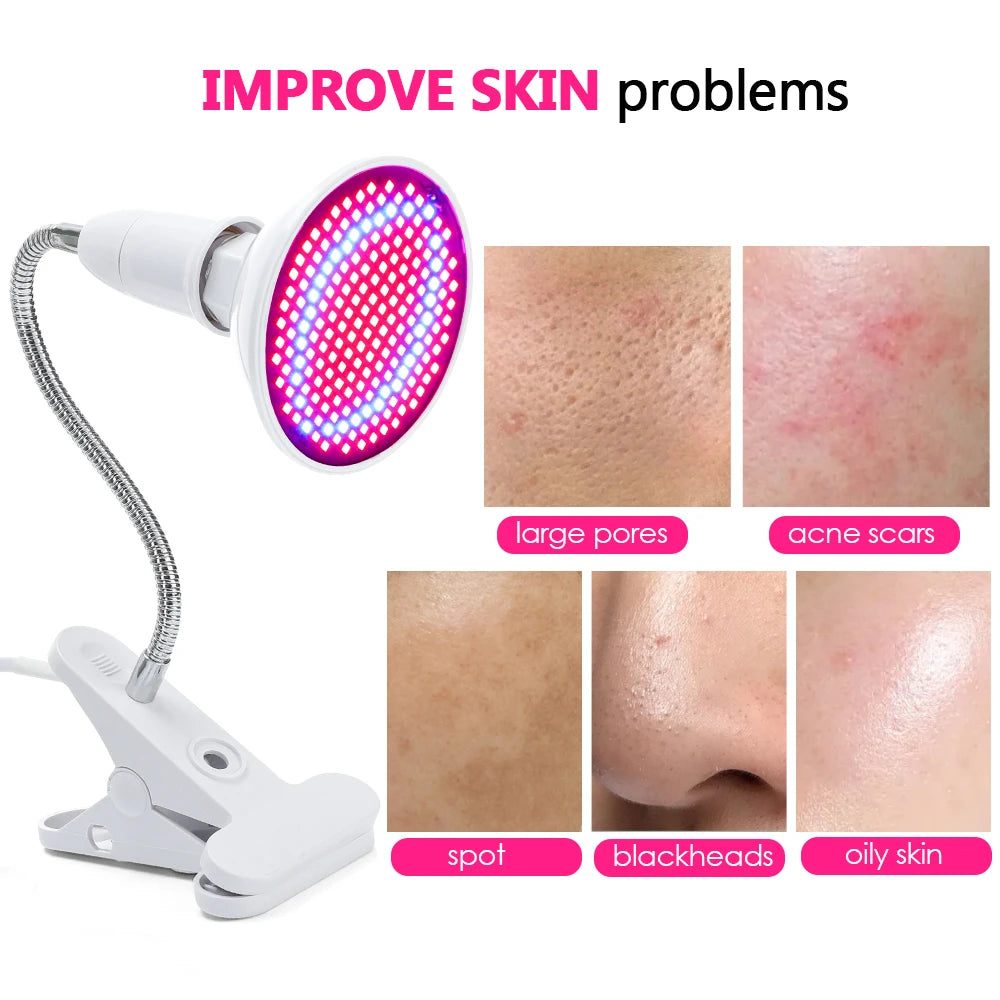 LED Beauty Light Red Blue Light Device Professional Facial Rejuvenation Lam Spa Skin Care