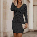 White Dress For Women Casual Sexy V-neck Packed Hip Dresses Women Clothing 2022 Wedding Retro Sundress Midi Dress For Women