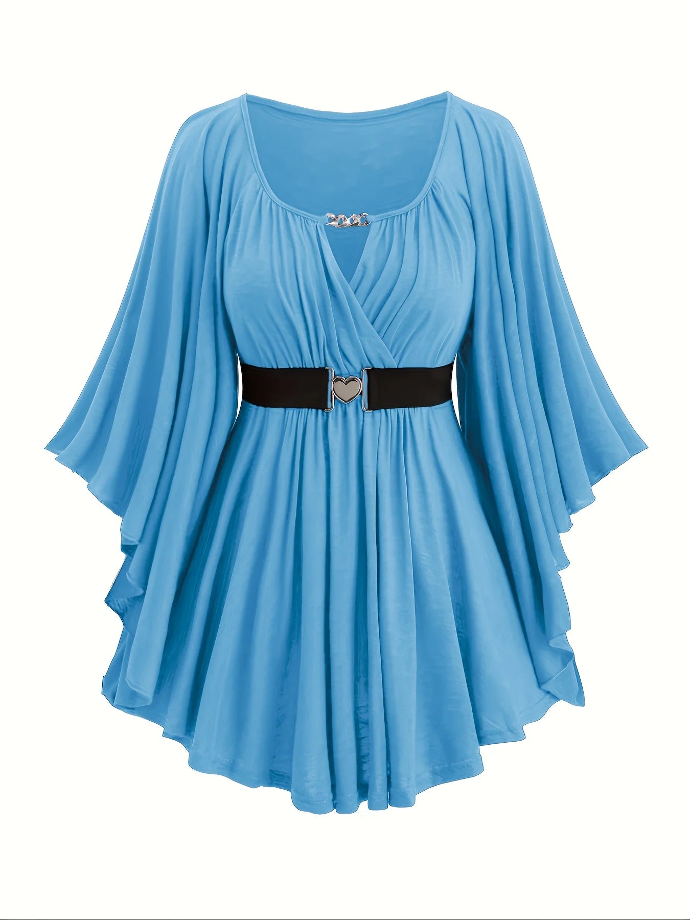 New autumn and winter  fashion women's clothing, oversized with an irregular hem, solid color, heart-shaped