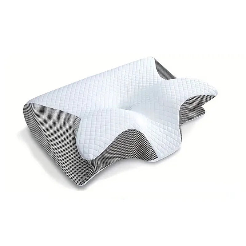 Memory Foam Cervical Pillow — 2-in-1 Ergonomic Neck Support Pillow