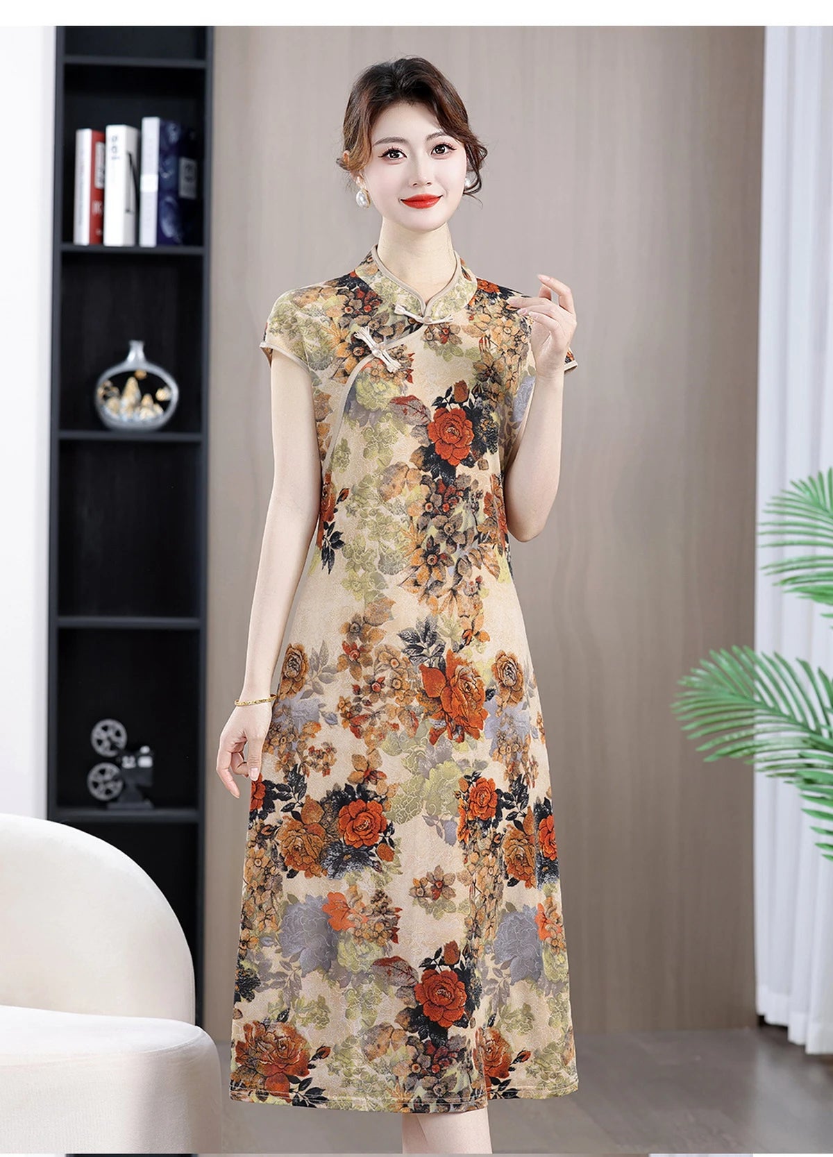 Fashion Clothes Vintage Dress for Women Clothing Streetwear Traditional Chinese Clothing Cheongsams Chinese Qipao Ethnic Style