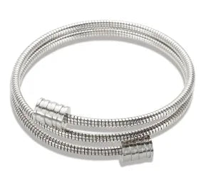 Stainless Steel Crystal Bracelet Bangle — Elegant 3-Crystal Women's Jewellery