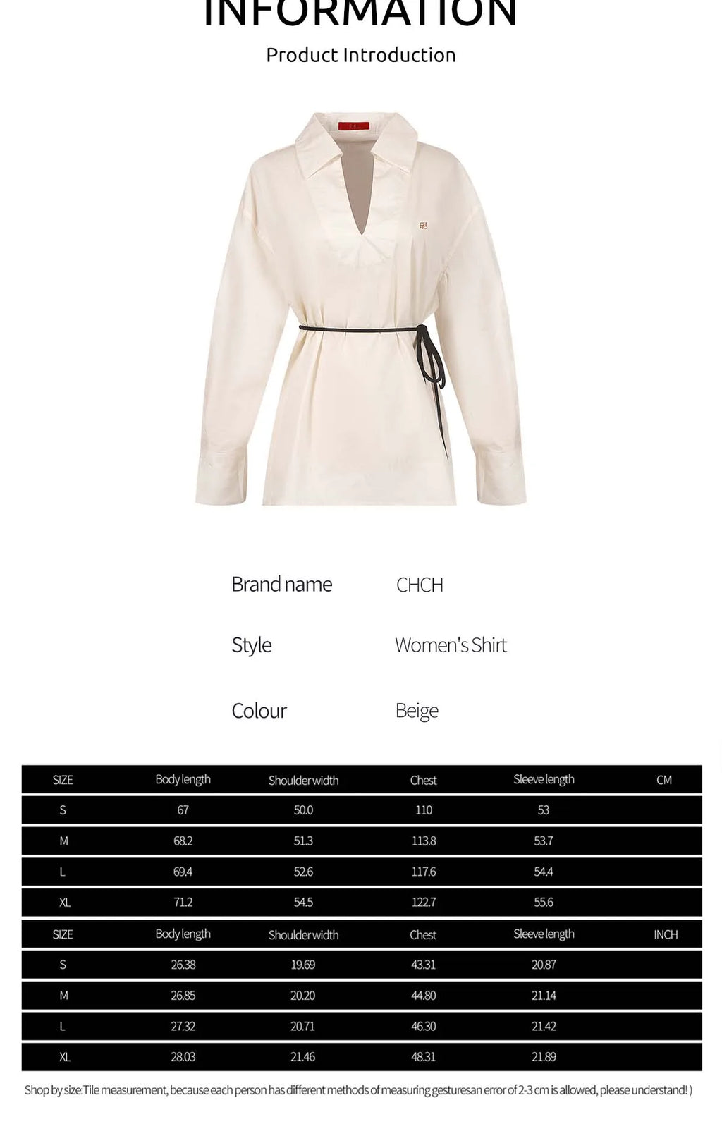 Women's Embroidery V-Neck Long Sleeve Top — Elegant Loose Office Blouse