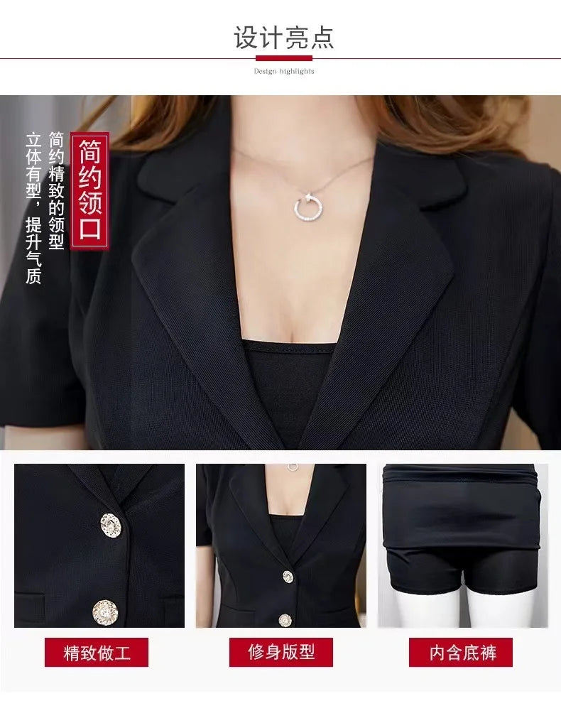 Woman Work Clothes Suit Hotel Waiter Beauty Salon Spa Massage Nail Cafe Sexy Foot Bath Sauna Technician Overall Skirt Uniform