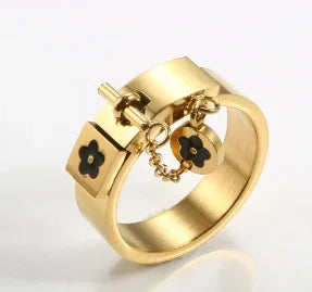 Women's Crystal Zircon Granular Ring — Waterproof Stainless Steel Fine Jewellery