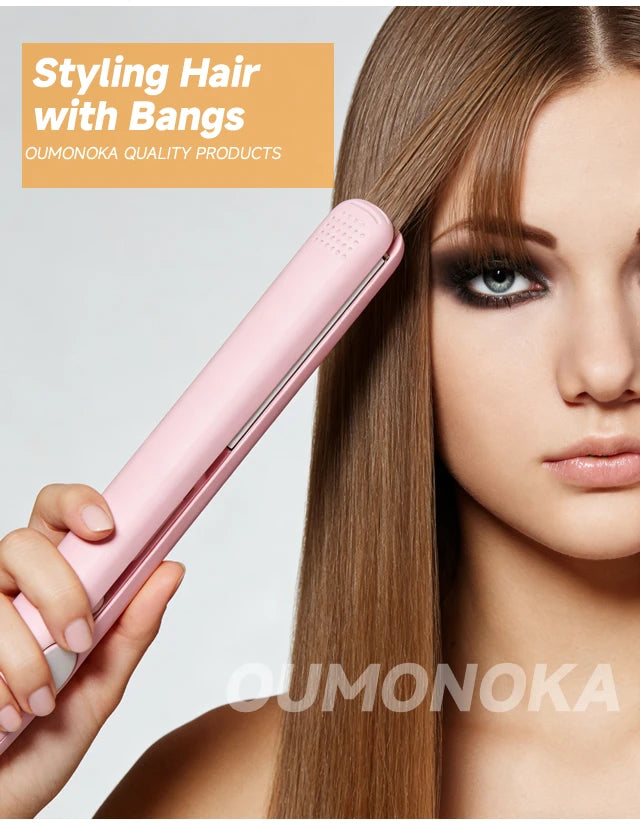 3-in-1 Mini Hair Straightener, Curler & Beard Styler — Professional Hot Comb