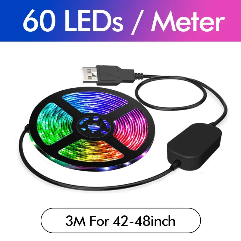 Smart USB LED Strip RGBIC Color Changing Computer Screen Color Sync Back Light Monitor Ambient Decor Windows Software Control