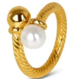 Women's Zircon Ring — Waterproof Stainless Steel Fashion Jewellery