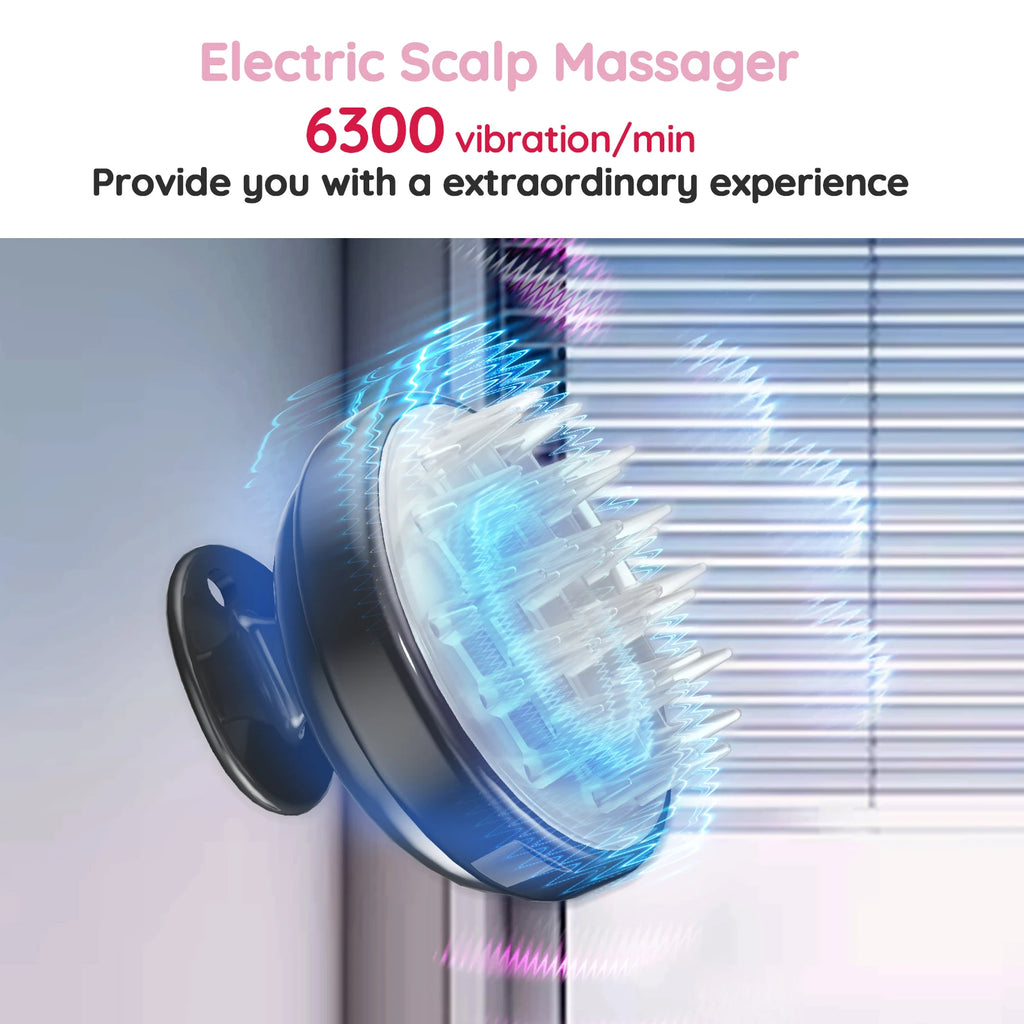 Scalp Massager Hair Growth Scalp Scrubber with Soft Silicone Bristles for Hair Growth Dandruff Removal, Hair Shampoo Brush Scalp