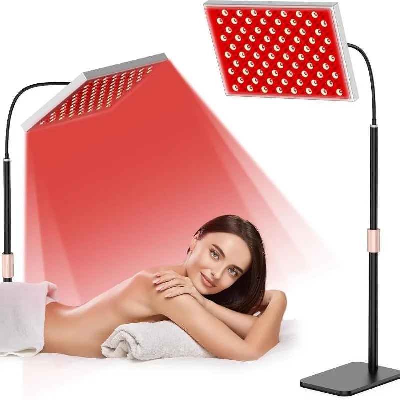 LED Red Light Therapy Panel Lamp for Facial Anti Aging Skin Care Beauty 225 LED Light Body Pain Relief Physical Therapy Tools