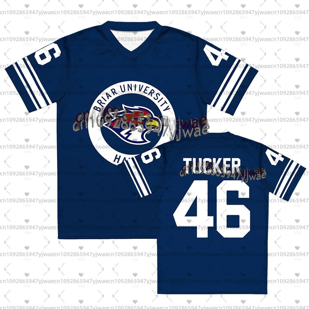 Men Women Off Campus Briar University Jersey Graham 44 fans 22 DI LAURENTIS 66 Tucker46 T-shirt V-neck Short Sleeve Men t-shirt